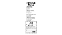 Cuisine Quiz